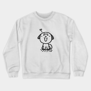 Happy Dog ( back ) Crewneck Sweatshirt